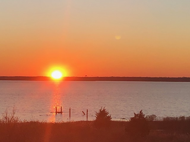 Sunsets from front windows - 324 Sanderling Ln