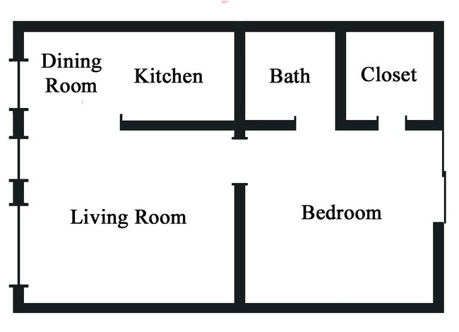 One Bedroom - Division Falls Apartments