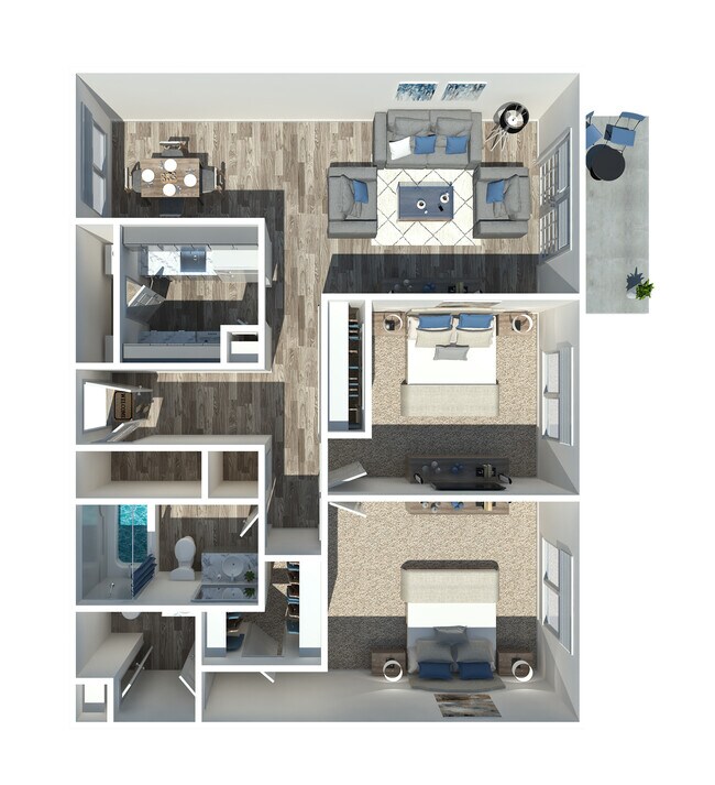 Floorplan - Hillcrest Apartments
