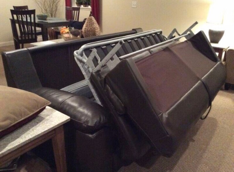 Queen size folding bed in couch for guests - 445 S 4th St