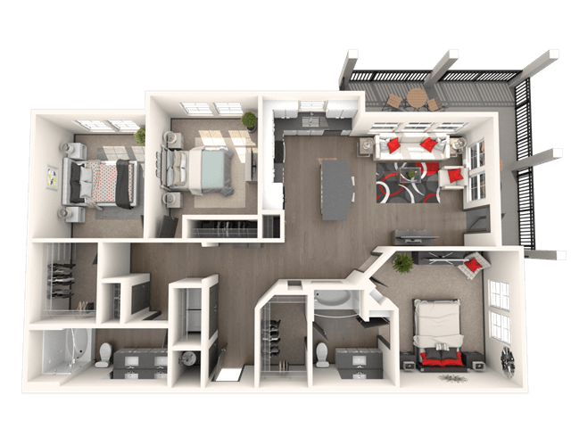 Floorplan - Bluebird Row Apartments