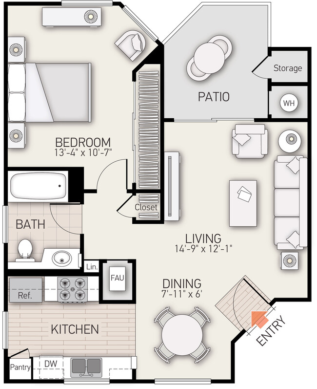 Floorplan - San Marco Villa Apartment Homes