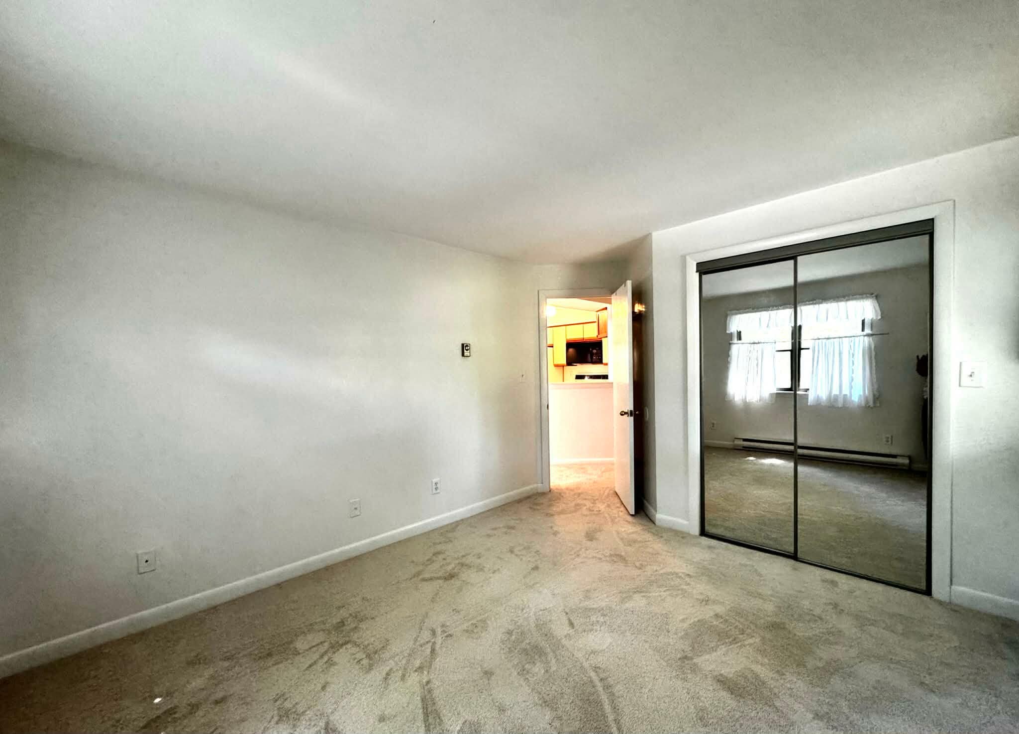 Mirrored closet in bedroom - 351 Randolph St
