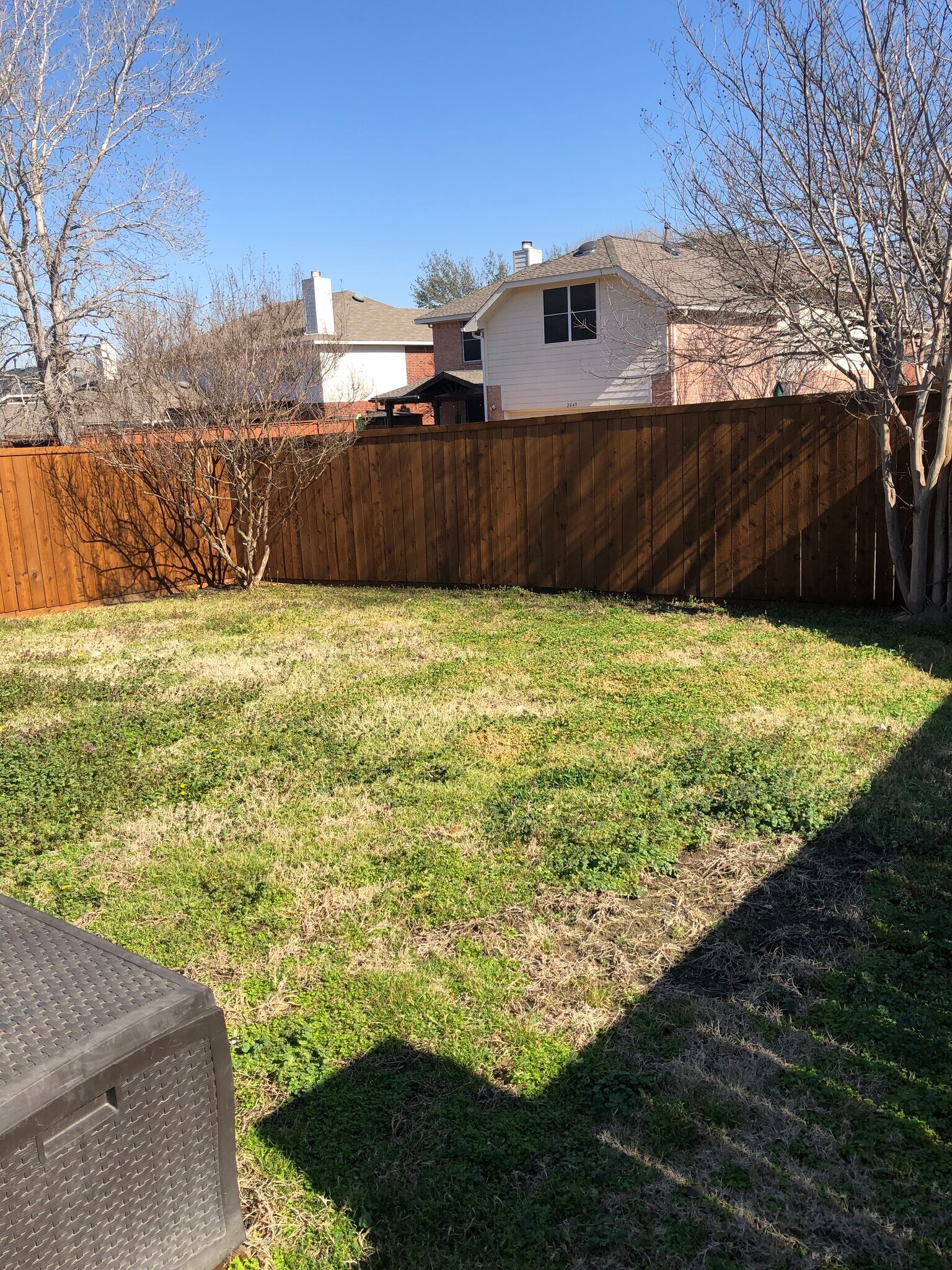 New fence 2025 - 2852 Clear Creek Dr