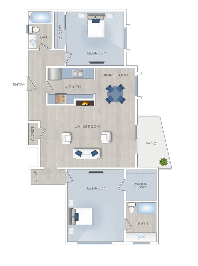 Floorplan - Kester Ave. Apts.