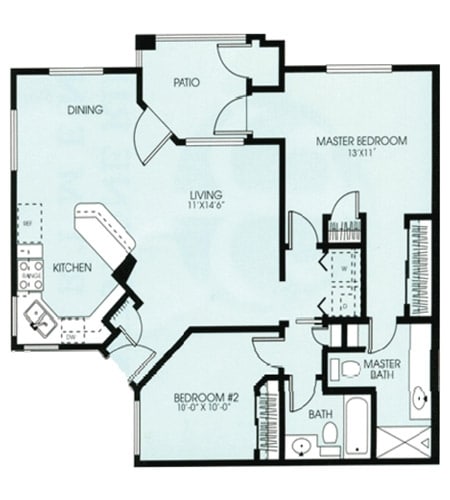 2BR/2BA - Sandstone Ridge Apartments