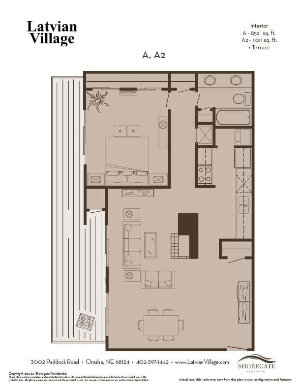 Floorplan - Latvian Village Apartments