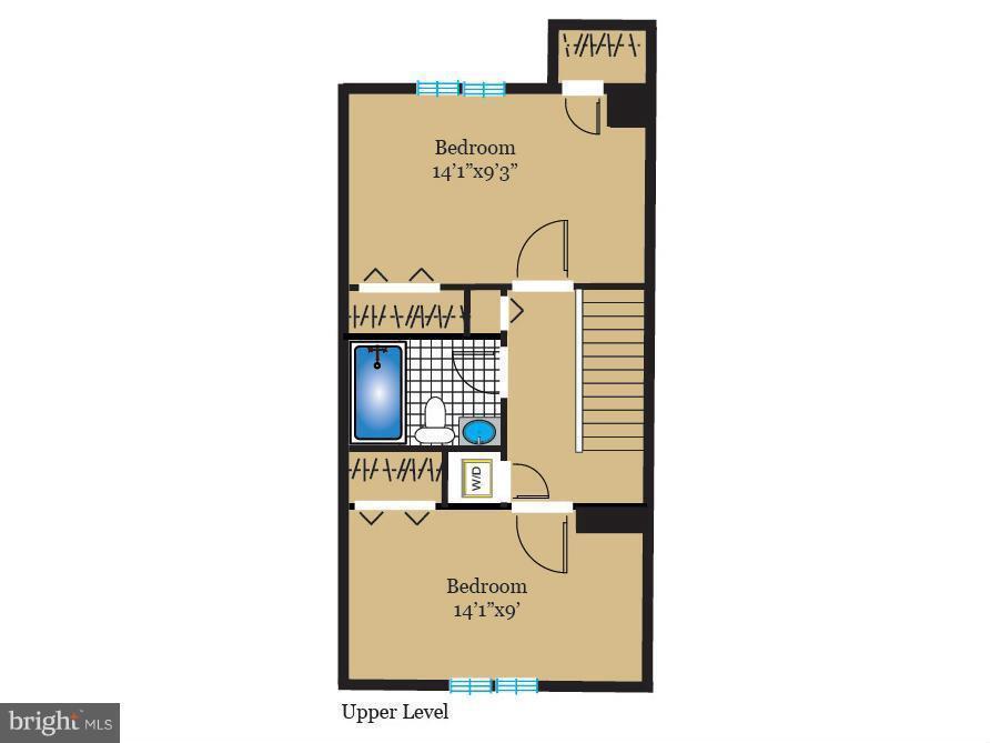 Second floor layout - 2858 Lester Lee Ct