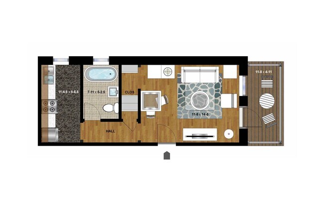 Floorplan - Dayton Apartments