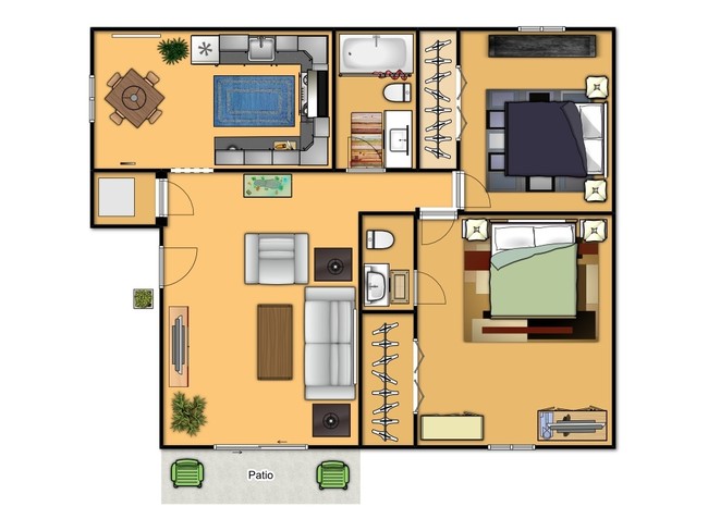 Floorplan - Blues Farm Apartments