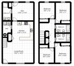 Building Photo - Rutherford Townhomes 4 Bedroom w/Den 3 Bat...