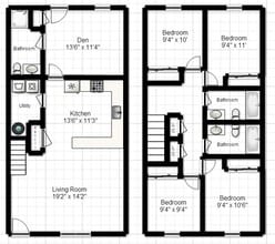Building Photo - Rutherford Townhomes 4 Bedroom w/Den 3 Bathroom