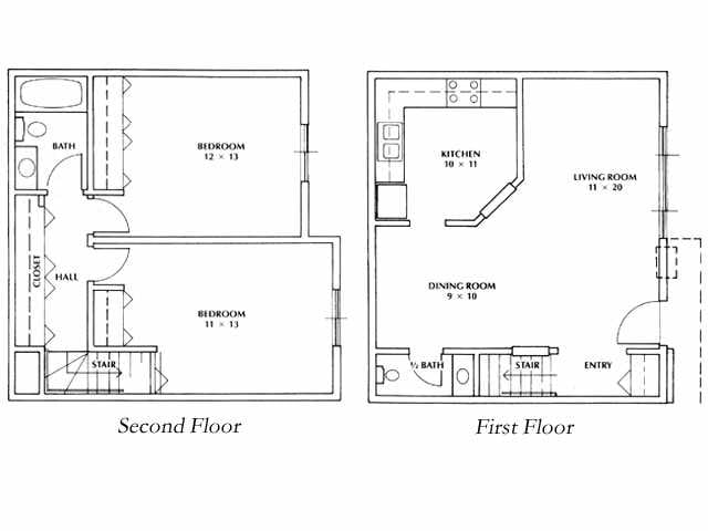 Floorplan - Water's Edge Townhomes
