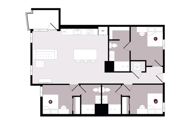 3x3 Balcony A - Hub LA Figueroa