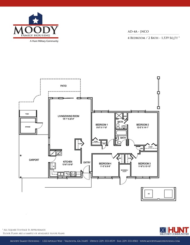 Floorplan - Moody Family Housing