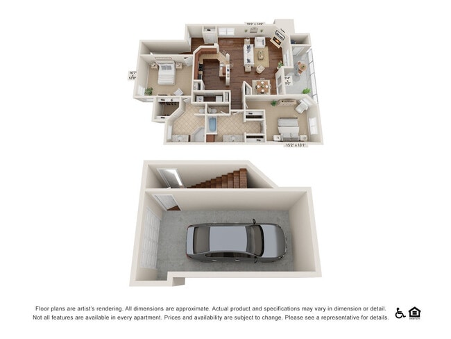 2D floor plan Somerset Townhomes - Somerset Townhomes