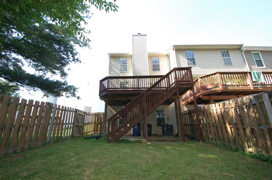 Deck view from backyard - 8916 Pembrook Woods