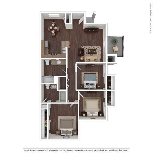 Floorplan - Westberry Square Apartments