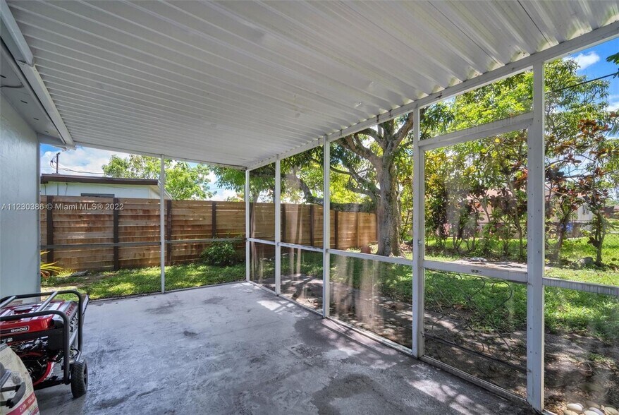 Back patio - 3521 NW 35th Ave