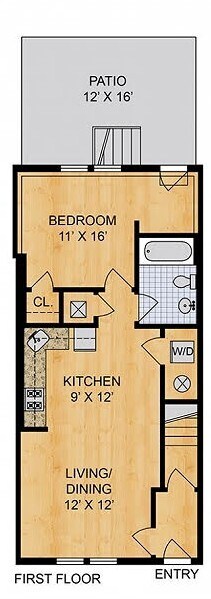 Here's the floor plan - 1414 3rd St NW