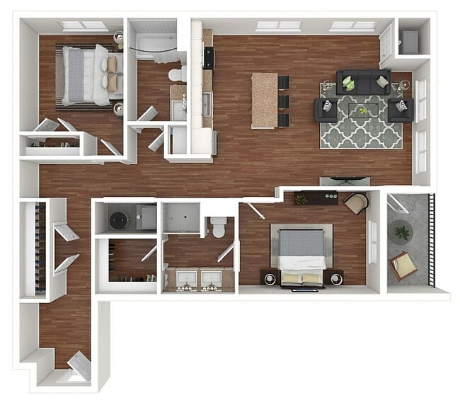 B6 3D Floorplan - Maple and Main