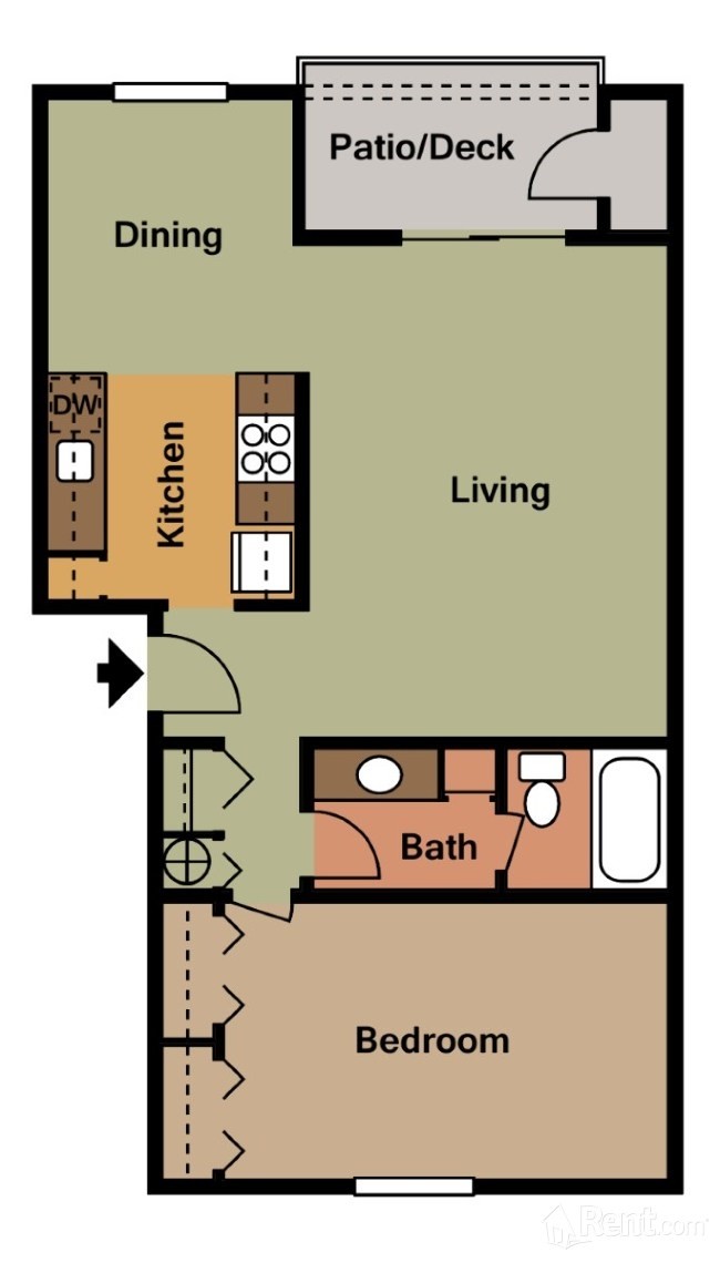 1BR/1BA - Quail Ridge Apartments