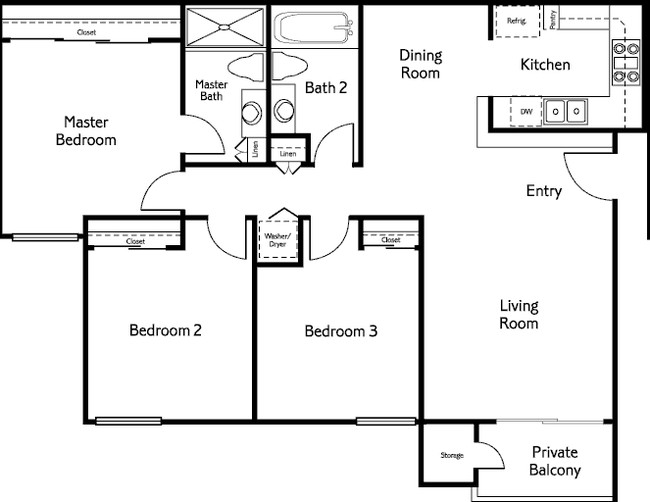 3BR/2BA - Balboa Ridge Condos