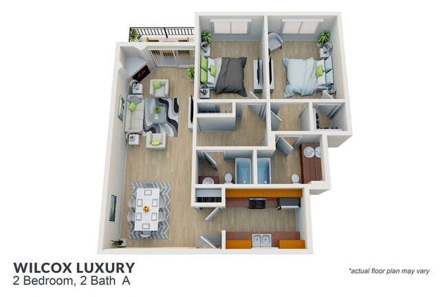 Floorplan - Wilcox Luxury Apartments