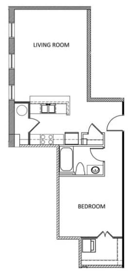 1BR/1BA - The Hancock Building