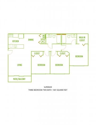 3BR/2BA - Hidden Cove Apartments