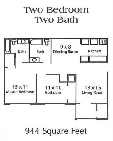 2BR/2BA - Arbor Pointe