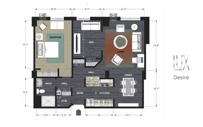 Floorplan - Lux Apartments