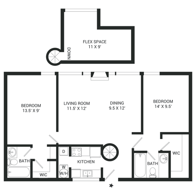 Floorplan - Mylo Apartment Homes