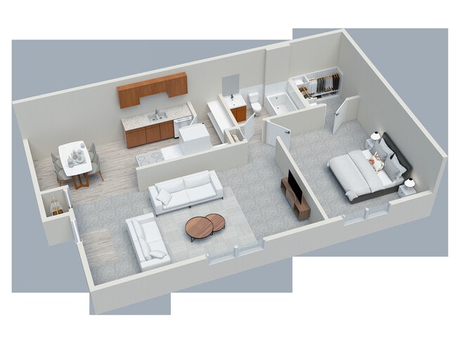 1BD 1BA Standard - Deer Creek Apartments