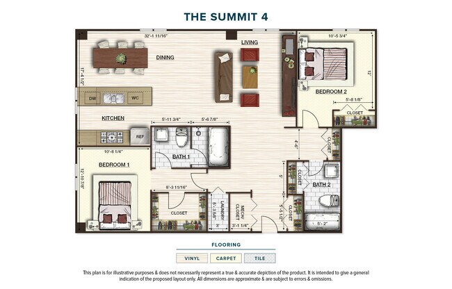 Floorplan - The Pinnacle @ 65