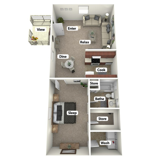 Floorplan - Clarksville Commons Apartments