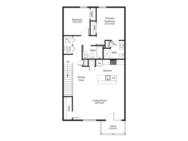Oaktree Two Bedroom Emerald - OakTree Apartments
