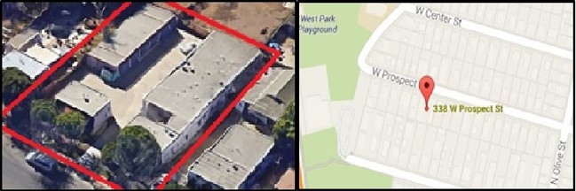 Aerial Shot and Map - 330-338 W Prospect St