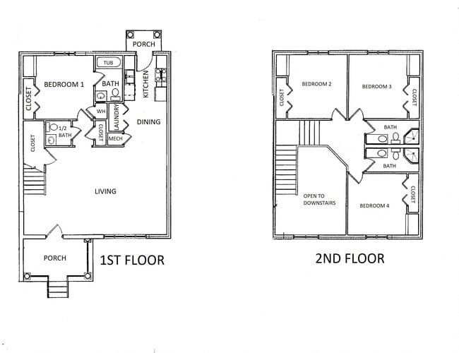 Floorplan - Evellien & Provence: Townhomes + Apartments Student Housing