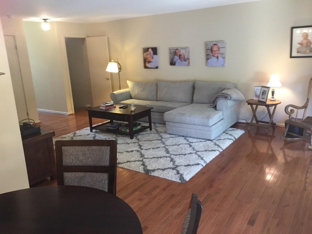 Living area furnished by a previous tenant - 443 Lynetree Dr