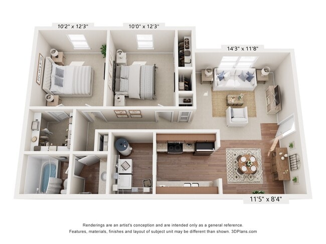 Floorplan - Sawbranch Apartments