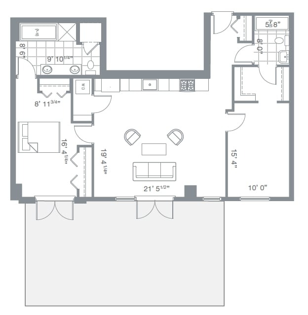 2BR/2BA - Watermark Condos