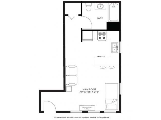 Studio Apartment - Laurel Commons