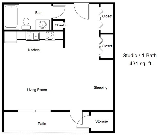 Floorplan - Seville 62+ Apartments