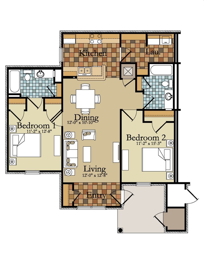 2BR/2BA - Regis Square Apartments