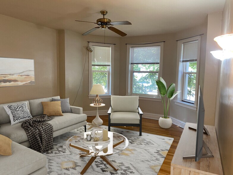 Stage photo of living space - 5201 N Latrobe Ave