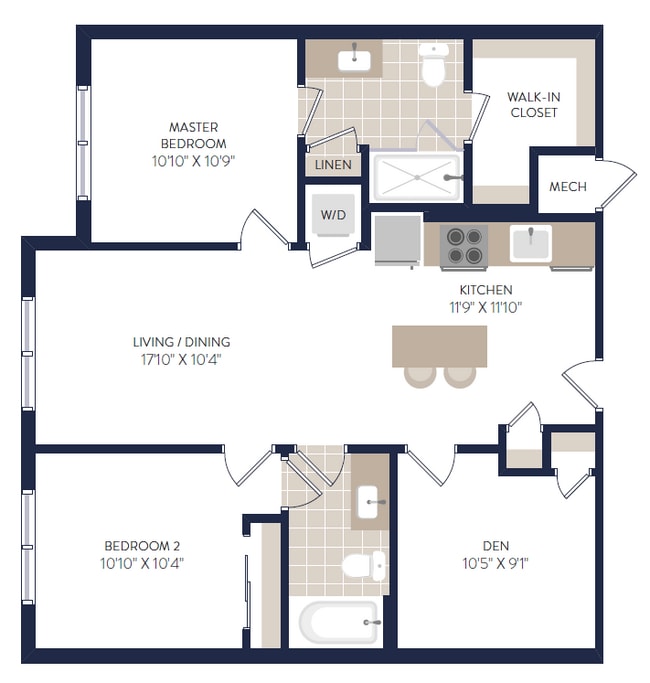 Floorplan - Rise at Temple Courts