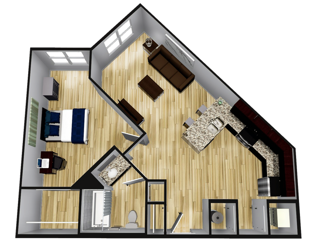 Floorplan - QUARTERS BLOOMINGTON