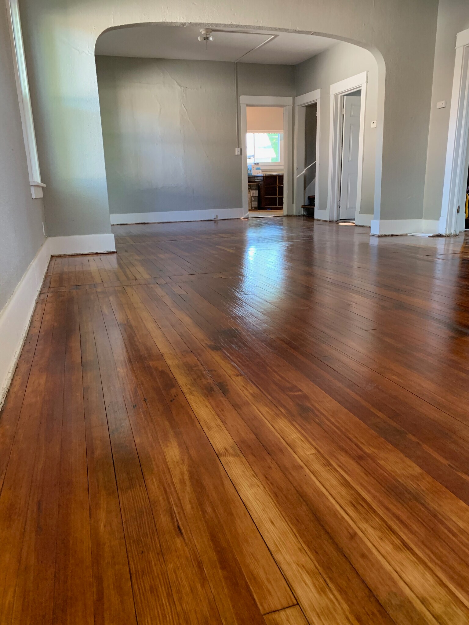 Re-finished wood floors throughout - 935 New Hampshire St
