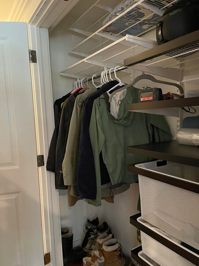 front hall closet.2/Elfa shelving - 1660 Steele St
